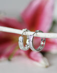 Duo Studded Hoops