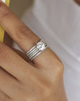 5 Line Solitaire Ring