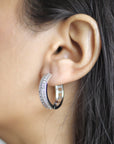 Duo Studded Hoops