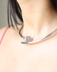 Round the neck