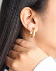 Cupid Gold Hoops