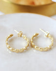 Cupid Gold Hoops