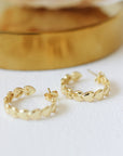 Cupid Gold Hoops